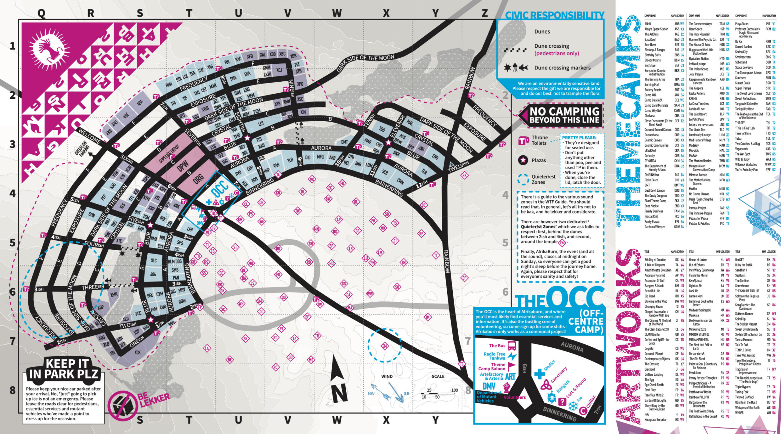 AfrikaBurn 2026 map